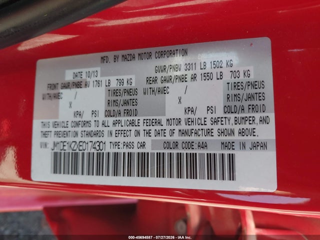 Mazda Mazda2 Sport 2014 JM1DE1KZXE0174301 Image 9
