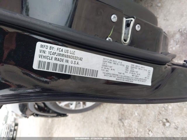 Продаж на аукціоні авто 2022 Jeep Cherokee Latitude Lux 4x4, vin: 1C4PJMMN8ND533142, номер лоту: 45694655