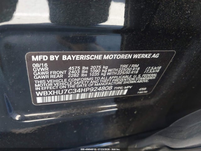 WBXHU7C34HP924808 BMW X1 Sdrive28i