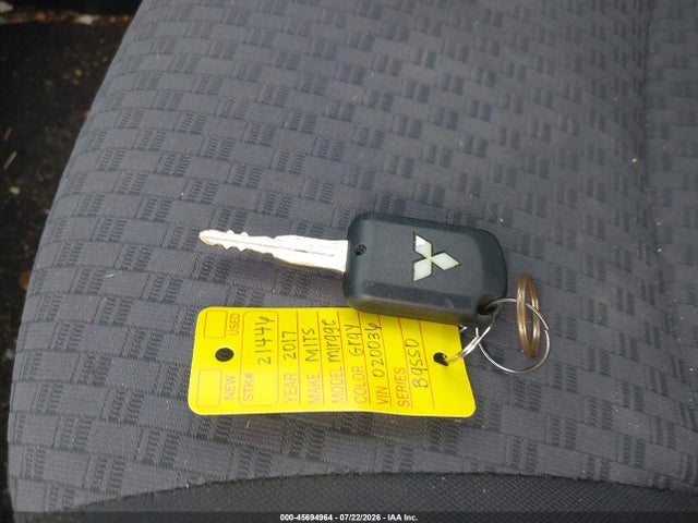 45694964 :رقم المزاد ، ML32A3HJ3HH020036 vin ، 2017 Mitsubishi Mirage Es مزاد بيع