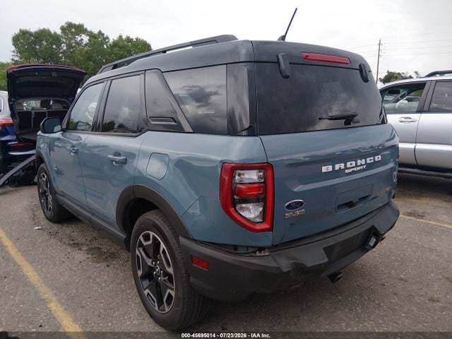 45695014 :رقم المزاد ، 3FMCR9C60MRA43987 vin ، 2021 Ford Bronco Sport Outer Banks مزاد بيع