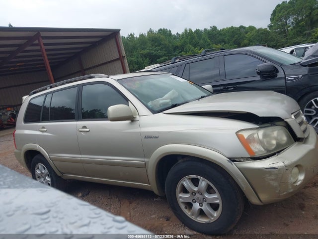 2002 Toyota Highlander Limited V6 მანქანა იყიდება აუქციონზე, vin: JTEGF21A020063100, აუქციონის ნომერი: 45695113