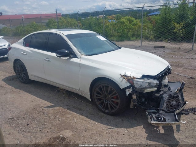 2021 Infiniti Q50 Red Sport 400 Awd მანქანა იყიდება აუქციონზე, vin: JN1FV7DR9MM880422, აუქციონის ნომერი: 45695340