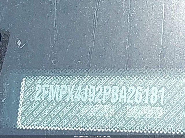 45695497 :رقم المزاد ، 2FMPK4J92PBA26181 vin ، 2023 Ford Edge Sel مزاد بيع