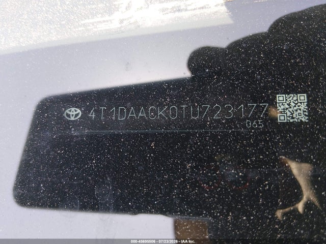 Продаж на аукціоні авто 2026 Toyota Camry Xle, vin: 4T1DAACK0TU723177, номер лоту: 45695506