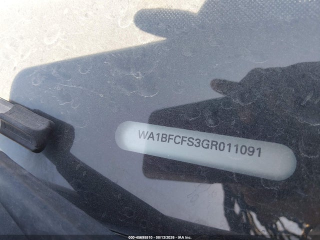 45695510 :رقم المزاد ، WA1BFCFS3GR011091 vin ، 2016 Audi Q3 2.0t Premium Plus مزاد بيع