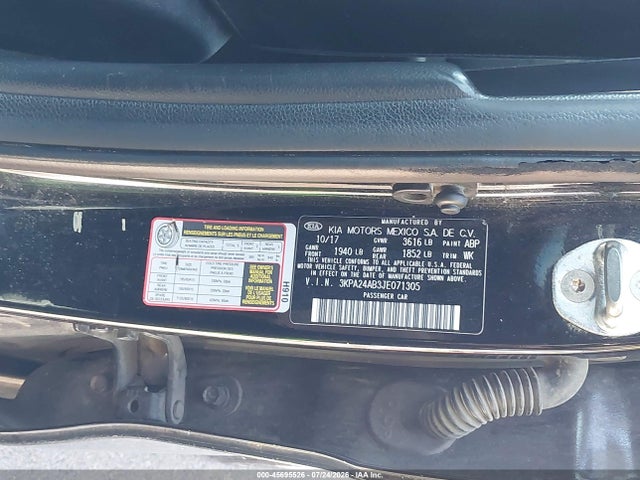 KIA RIO LX 2018 3KPA24AB3JE071305 Image 9