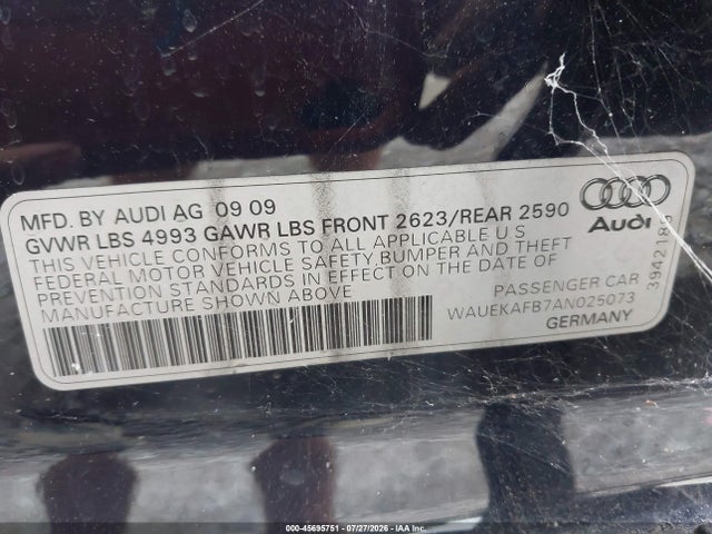 Продажа на аукционе авто 2010 Audi A6 3.2 Premium, vin: WAUEKAFB7AN025073, номер лота: 45695751