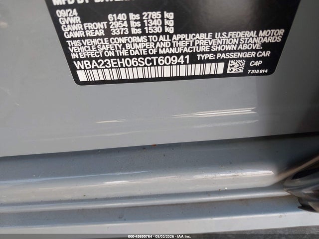 WBA23EH06SCT60941 BMW 740I