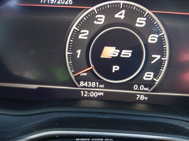 45695787 :رقم المزاد ، WAUB4CF51KA002903 vin ، 2019 Audi S5 3.0t Premium مزاد بيع