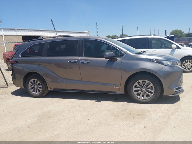 Aukcja sprzedaży 2021 Toyota Sienna Xle, vin: 5TDYRKEC1MS016587, numer aukcji: 45696021