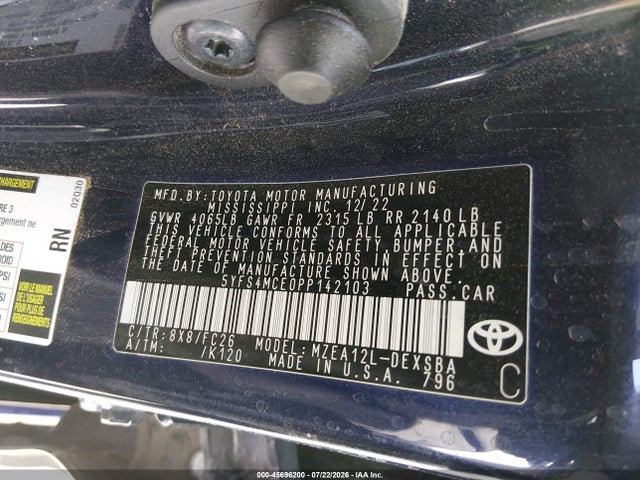 Toyota COROLLA SE 2023 5YFS4MCE0PP142103 Image 9