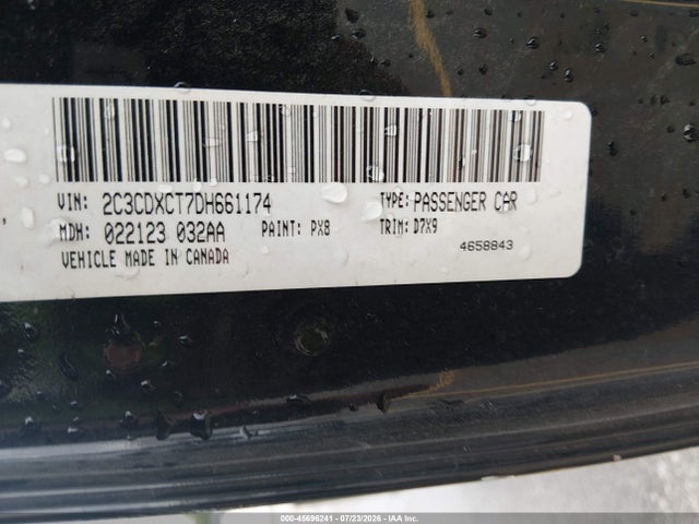 2013 Dodge Charger R/t მანქანა იყიდება აუქციონზე, vin: 2C3CDXCT7DH661174, აუქციონის ნომერი: 45696241