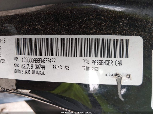Chrysler 200 Limited 2015 1C3CCCAB6FN677477 Image 9