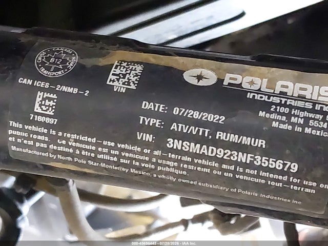 Polaris Rzr Pro Xp Ultimate 2022 3NSMAD923NF355679 Image 10