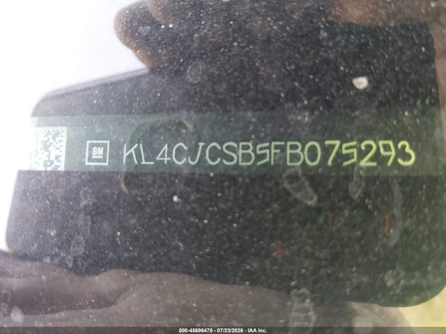 Aukcja sprzedaży 2015 Buick Encore Leather, vin: KL4CJCSB5FB075293, numer aukcji: 45696470