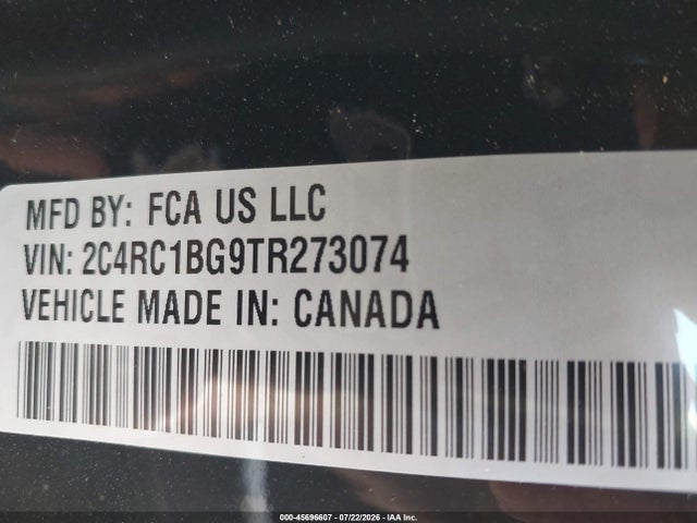 Продажа на аукционе авто 2026 Chrysler Pacifica Select, vin: 2C4RC1BG9TR273074, номер лота: 45696607