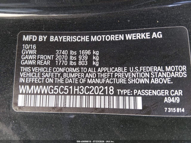 Mini Convertible Cooper 2017 WMWWG5C51H3C20218 Image 9