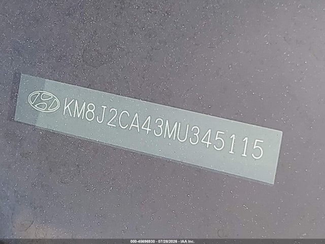 Aukcja sprzedaży 2021 Hyundai Tucson Se, vin: KM8J2CA43MU345115, numer aukcji: 45696930