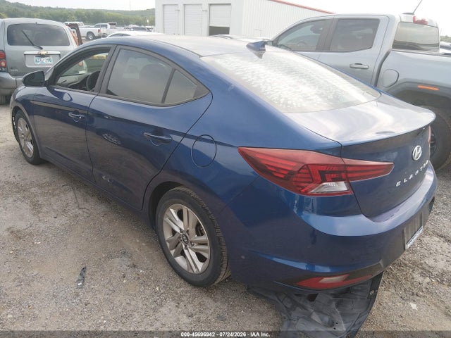 2019 Hyundai Elantra Sel მანქანა იყიდება აუქციონზე, vin: 5NPD84LF3KH408404, აუქციონის ნომერი: 45696942