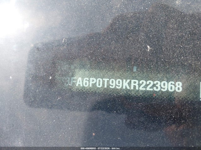 Продажа на аукционе авто 2019 Ford Fusion Se, vin: 3FA6P0T99KR223968, номер лота: 45696955