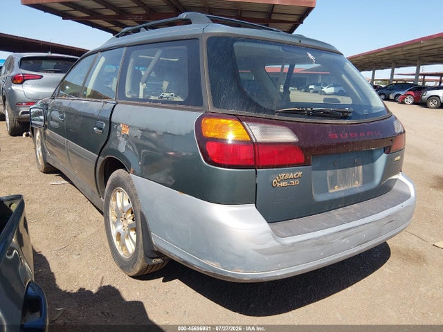2001 Subaru Outback H6-3.0 მანქანა იყიდება აუქციონზე, vin: 4S3BH806017631151, აუქციონის ნომერი: 45696981