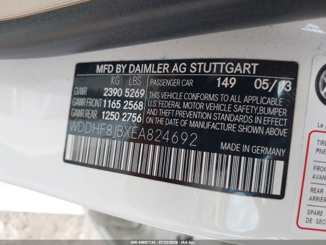 Mercedes-Benz E 350 4matic 2014 WDDHF8JBXEA824692 Image 9
