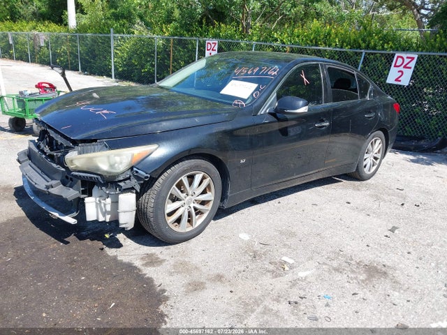 2014 Infiniti Q50 მანქანა იყიდება აუქციონზე, vin: JN1BV7AP8EM678044, აუქციონის ნომერი: 45697162