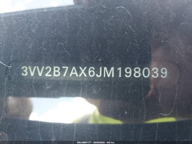 45697177 :رقم المزاد ، 3VV2B7AX6JM198039 vin ، 2018 Volkswagen Tiguan 2.0t Se/2.0t Sel مزاد بيع
