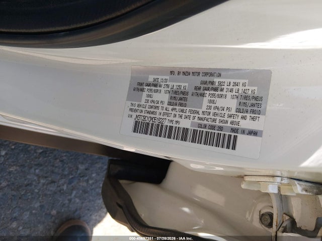 Aukcja sprzedaży 2021 Mazda Cx-9 Touring, vin: JM3TCBCY0M0516227, numer aukcji: 45697351