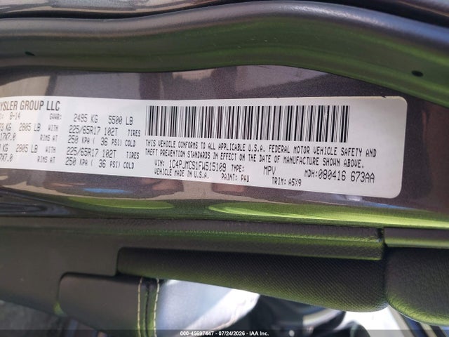 Jeep Cherokee Latitude 2015 1C4PJMCS1FW515109 Image 9