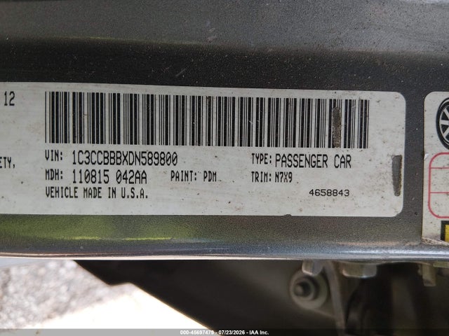 Продажа на аукционе авто 2013 Chrysler 200 Touring, vin: 1C3CCBBBXDN589800, номер лота: 45697479