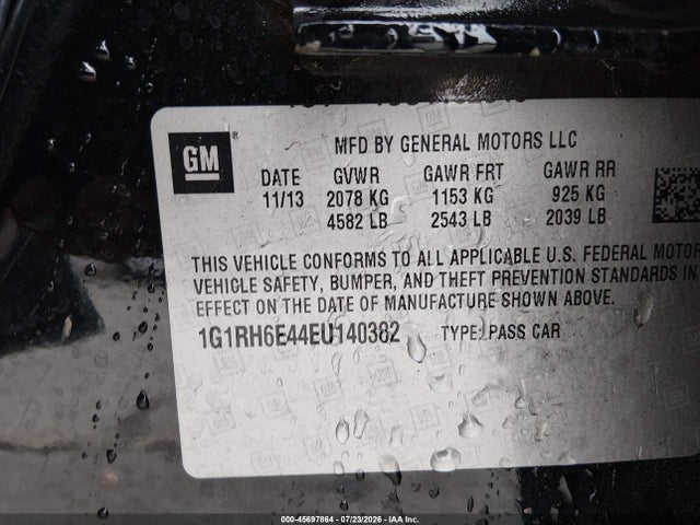 Chevrolet Volt 2014 1G1RH6E44EU140382 Image 9