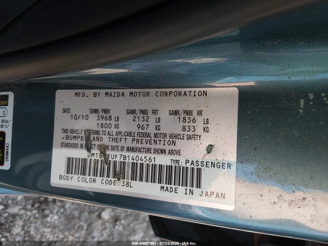 Aukcja sprzedaży 2011 Mazda Mazda3 I Sport, vin: JM1BL1UF7B1404561, numer aukcji: 45697961
