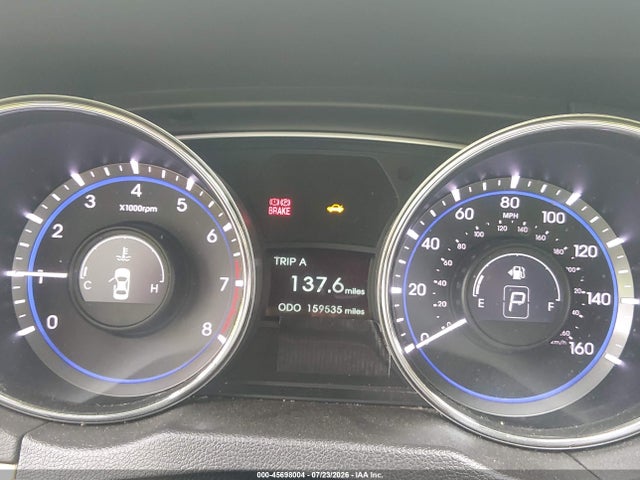 2013 Hyundai Sonata Gls მანქანა იყიდება აუქციონზე, vin: 5NPEB4ACXDH796734, აუქციონის ნომერი: 45698004