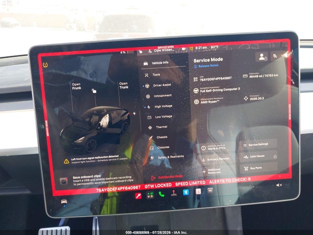 Aukcja sprzedaży 2023 Tesla Model Y Performance Dual Motor All-wheel Drive, vin: 7SAYGDEF4PF640987, numer aukcji: 45698069