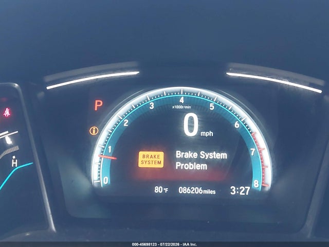 45698123 :رقم المزاد ، JHMFC1F74JX008458 vin ، 2018 Honda Civic Ex-l مزاد بيع
