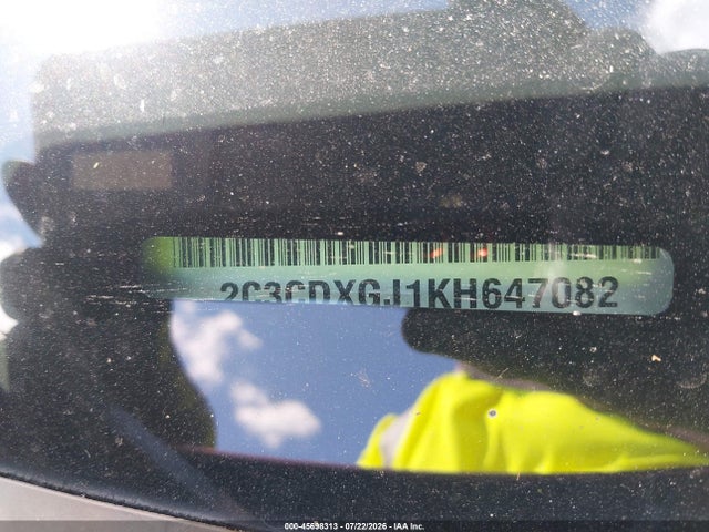 45698313 :رقم المزاد ، 2C3CDXGJ1KH647082 vin ، 2019 Dodge Charger Scat Pack Rwd مزاد بيع