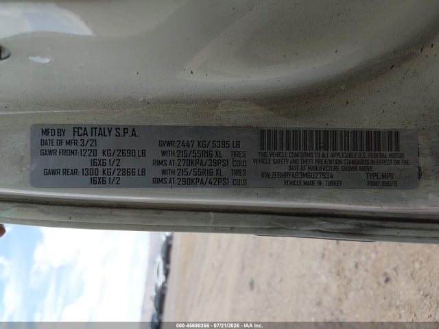 RAM Promaster City Tradesman 2021 ZFBHRFAB3M6U27934 Image 9