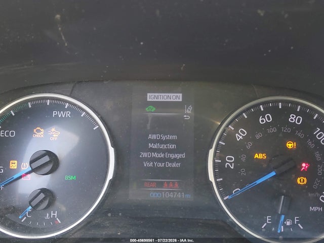2T3RWRFV1LW093687 Toyota Rav4 Hybrid Xle