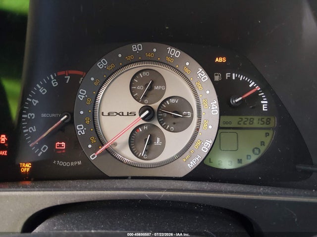 Aukcja sprzedaży 2001 Lexus Is 300, vin: JTHBD182010029054, numer aukcji: 45698587