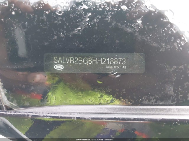 Продажа на аукционе авто 2017 Land Rover Range Rover Evoque Hse, vin: SALVR2BG8HH218873, номер лота: 45698611