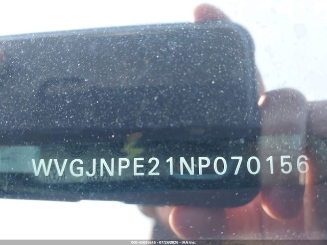 Продаж на аукціоні авто 2022 Volkswagen Id.4 Awd Pro, vin: WVGJNPE21NP070156, номер лоту: 45698645