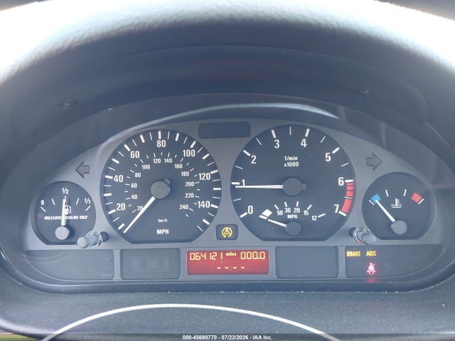 45698770 :رقم المزاد ، WBAAV33411EE26855 vin ، 2001 Bmw 325i مزاد بيع