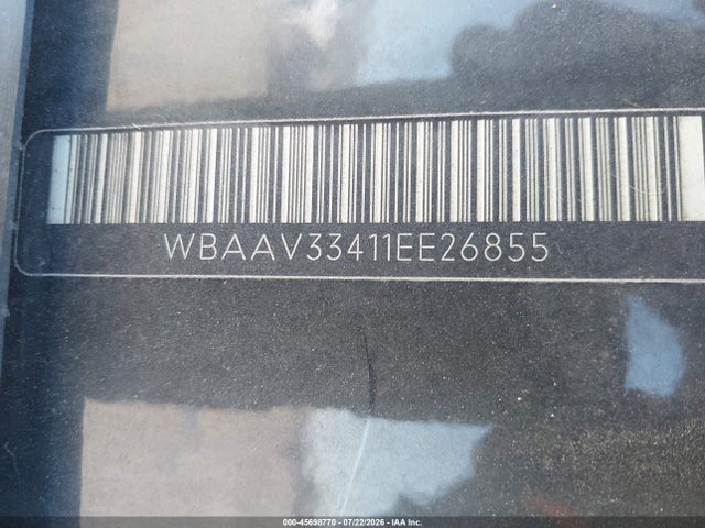45698770 :رقم المزاد ، WBAAV33411EE26855 vin ، 2001 Bmw 325i مزاد بيع
