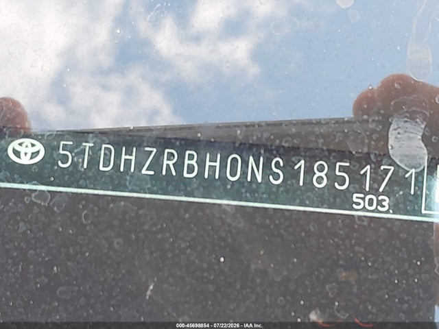 5TDHZRBH0NS185171 Toyota Highlander Xle
