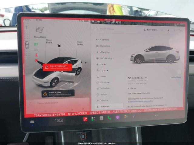 Продаж на аукціоні авто 2026 Tesla Model Y All-wheel Drive/long Range Launch Series/premium All-wheel Drive, vin: 7SAYGDEE5TF454781, номер лоту: 45698900