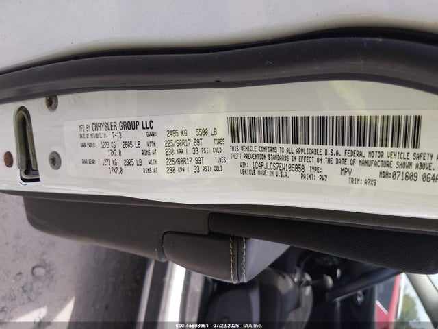 45698961 :رقم المزاد ، 1C4PJLCS7EW105858 vin ، 2014 Jeep Cherokee Latitude مزاد بيع