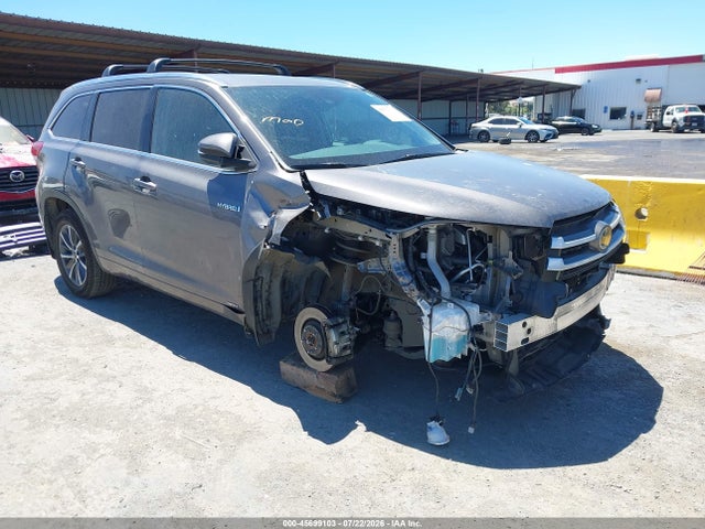 Toyota Highlander Hybrid Xle 2018 5TDJGRFH4JS044051 головне зображення