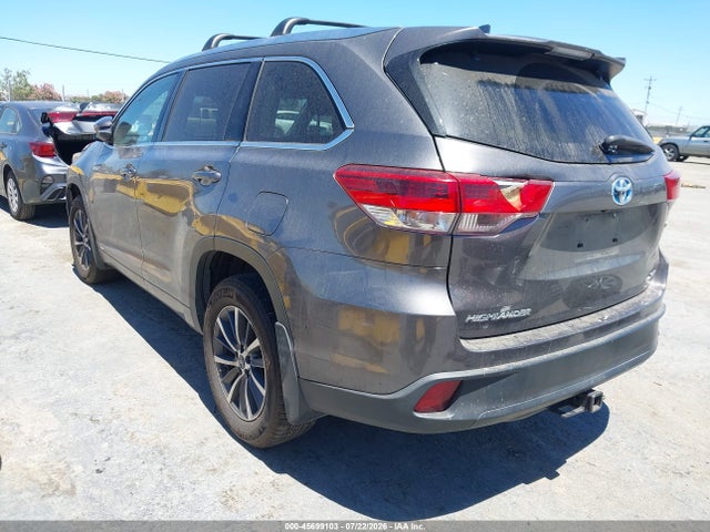Toyota Highlander Hybrid Xle 2018 5TDJGRFH4JS044051 Image 3